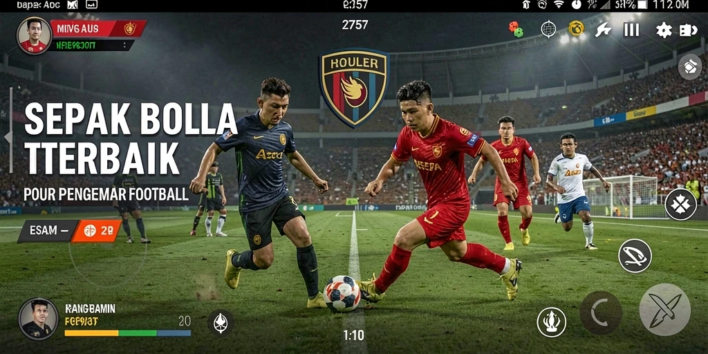 Tampilan gameplay menarik dari 2757 dengan aksi sepak bola seru.