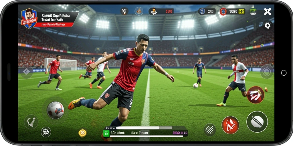 Screenshot dari gameplay 5RT yang menunjukkan aksi menarik di lapangan.