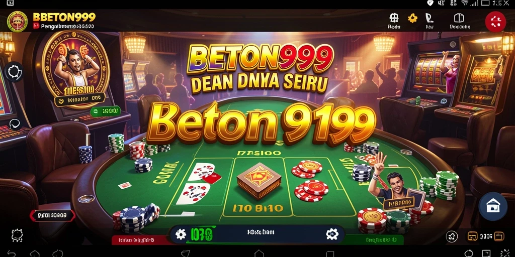Tampilan menarik dari gameplay BETON999 dengan suasana kasino yang mendebarkan.