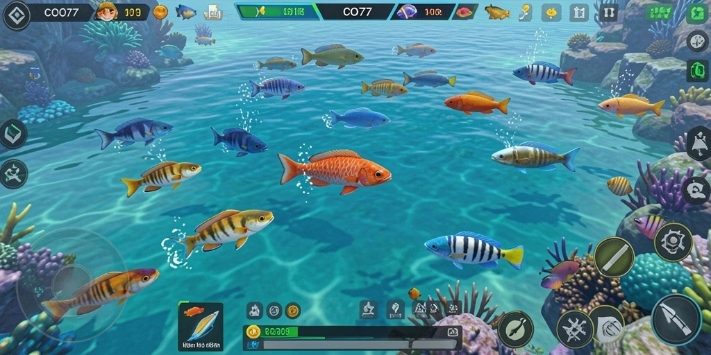Screenshot gameplay Tembak Ikan di COO77.