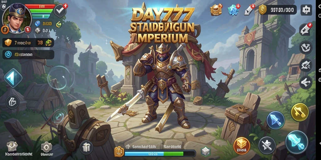 Screenshot gameplay DAY777 menunjukkan pertempuran strategi yang seru.