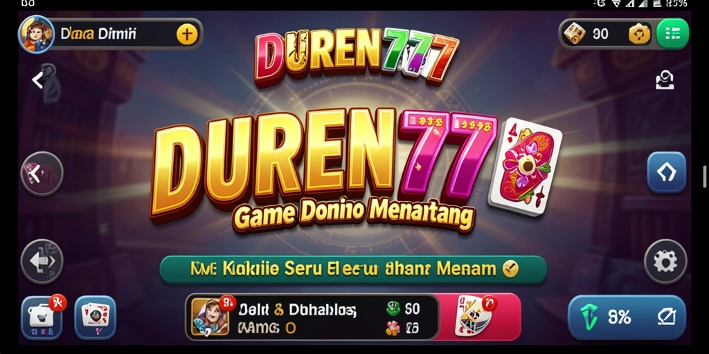 Screenshot gameplay DUREN777 menampilkan aksi seru permainan Domino.
