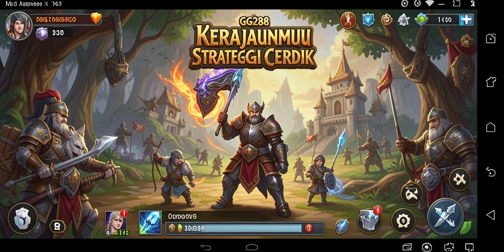 Screenshot GG288 yang menunjukkan intensitas gameplay Tower Defense.