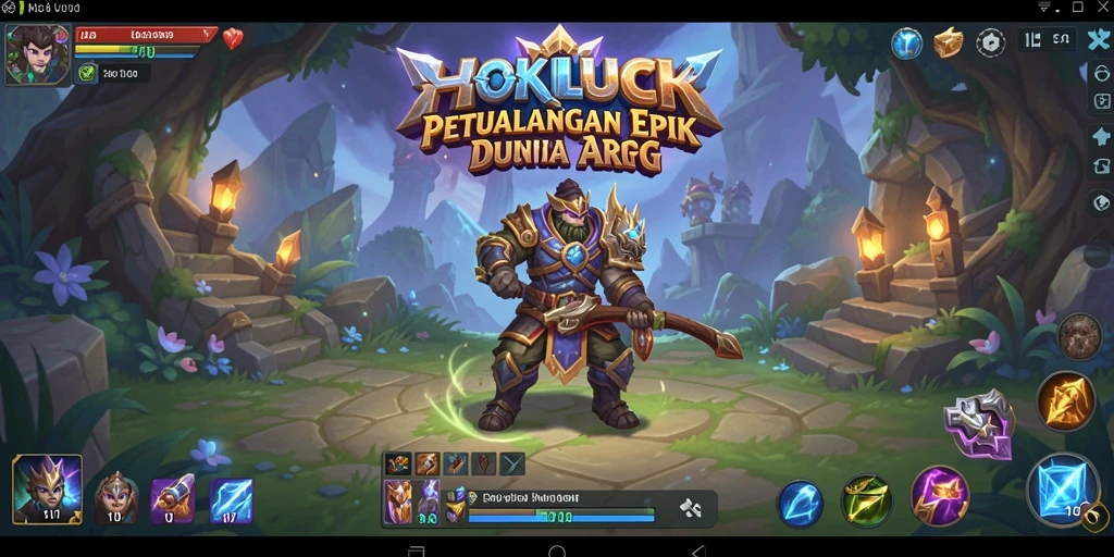 Gameplay HOKILUCK yang menegangkan dalam petualangan ARPG.