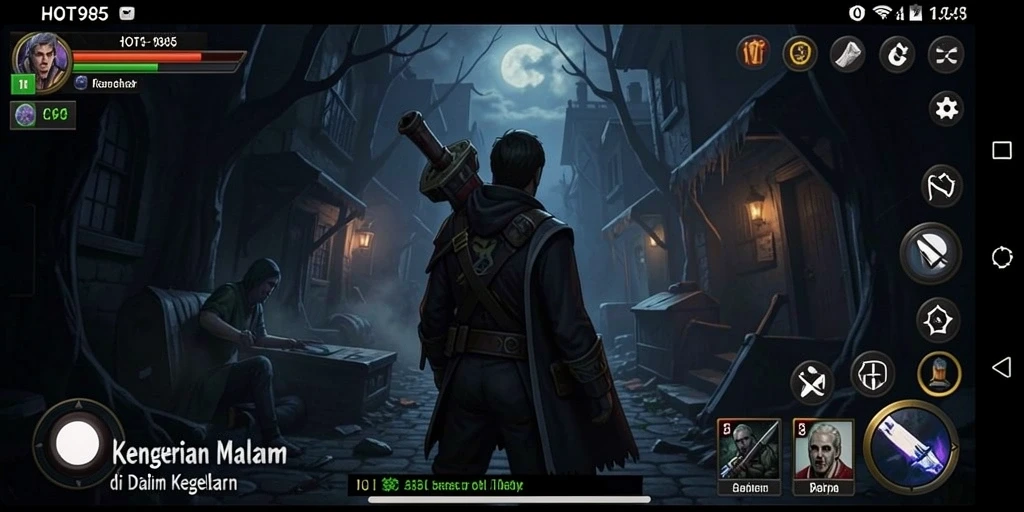 Screenshot gameplay HOT985 dengan suasana Horror yang menegangkan.