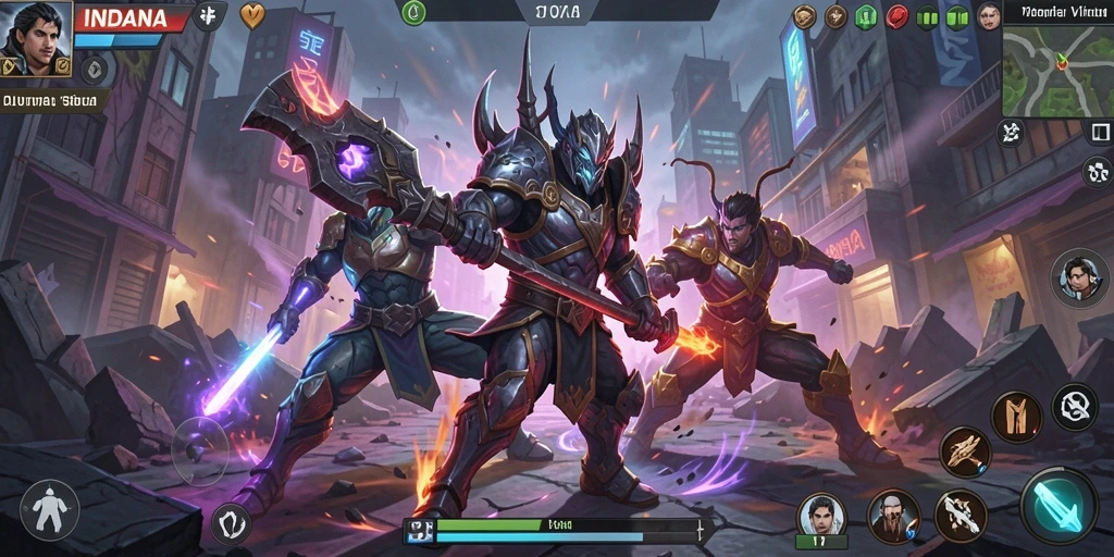 Tampilan dari gameplay Fighting yang intens dan mendebarkan.