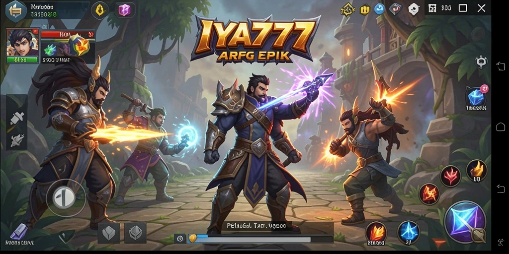 Screenshot IYA777 menampilkan aksi seru dalam pertarungan ARPG.