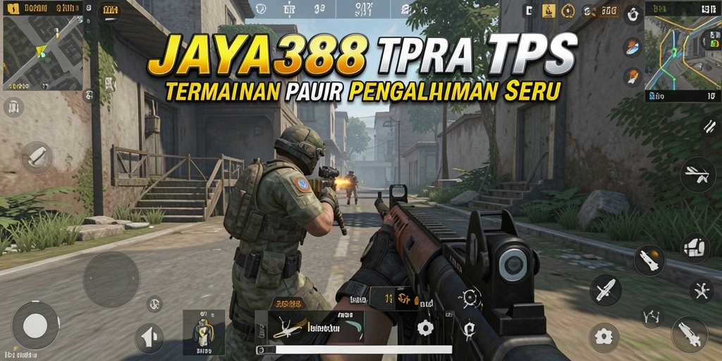 Screenshot gameplay JAYA388 menampilkan aksi seru di arena TPS.