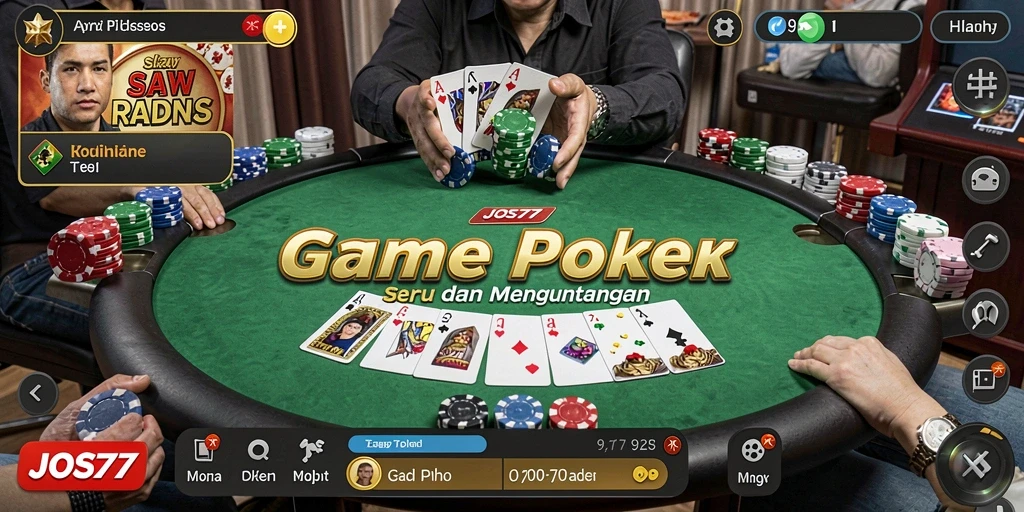 Tampilan gameplay seru di JOS77, penuh strategi dan kesenangan.
