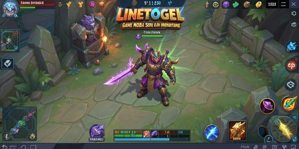 Gameplay seru LINETOGEL yang penuh strategi di arena.