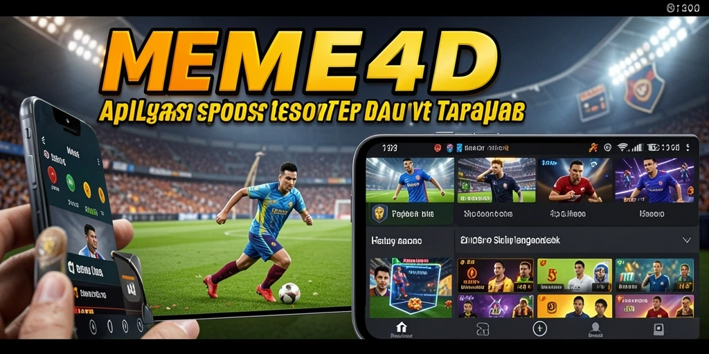 Tampilan gameplay Sportsbook di MEME4D dengan berbagai pilihan taruhan.