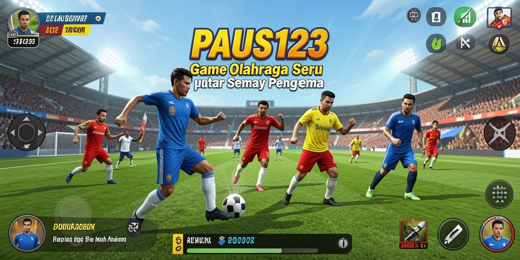 Screenshot gameplay PAUS123 yang menunjukkan aksi seru olahraga.