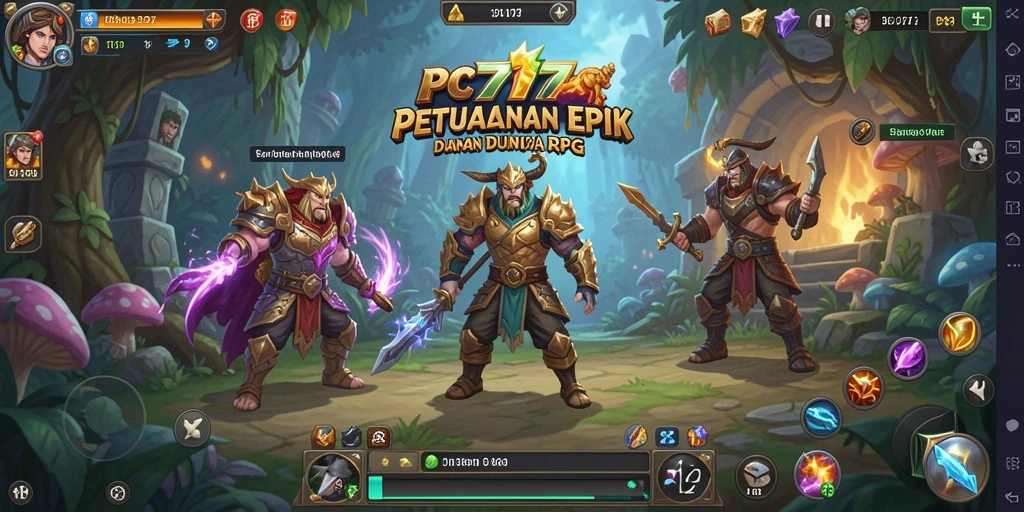 Gameplay intens di dunia RPG penuh tantangan dan petualangan.