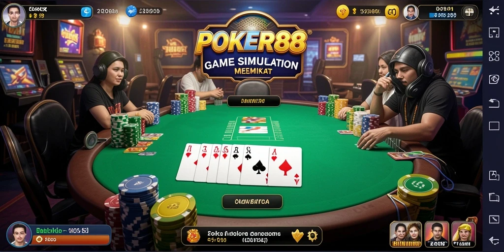 Gameplay seru POKER88 dalam simulasi poker yang mendebarkan.