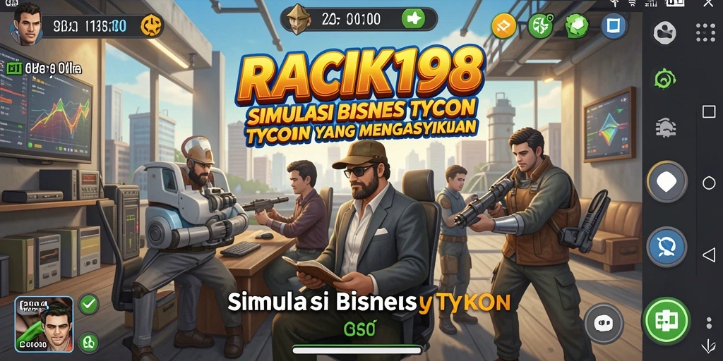 Tampilan gameplay Tycoon yang menyenangkan dan interaktif.