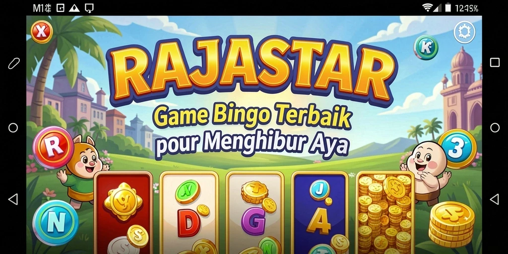 Screenshot gameplay RAJASTAR menampilkan suasana Bingo yang seru.