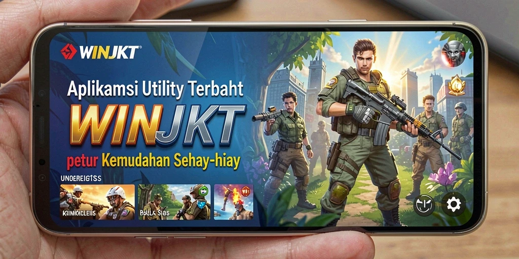 Tampilan utama WINJKT yang sederhana dan fungsional.