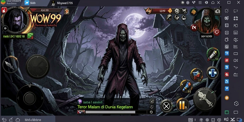 Gambaran gameplay menakutkan dalam dunia kegelapan WOW99.